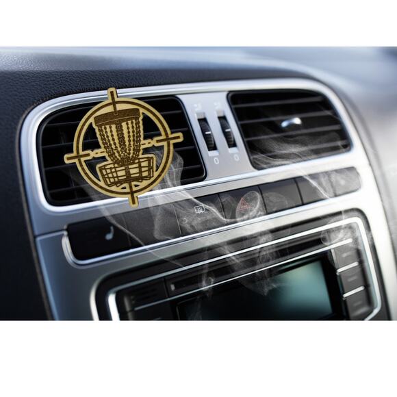 Disc Golf Car Air Freshener Laser Engraved Wood Vent Clip On CHOOSE DESIGN - Picture 7 of 16